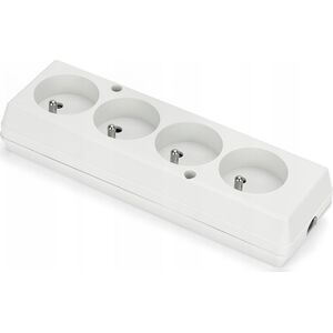 Montis Gniazdo wtyczkowe czterokrotne GN-470 MT088-B białe 14085397 5901811405457