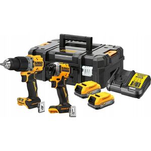 Zestaw elektronarzędzi Dewalt 18v xr dcd800 dcf850 2x1.7ah powerstack 14085513 5035048794210