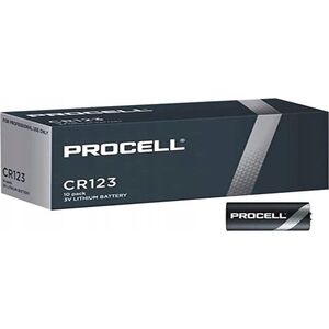 Duracell Duracell Procell CR123 3V 1550mAh elementas, 10 vnt. 14089327 5000394137448
