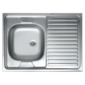 Zlewozmywak Alkotest SK6_311T / KUCHINOX / ZLEW / 60 STALOWY NAKŁADANY 80X60 1KOM+OCIEK. LEN + SYFON / 14104680 8697419567204