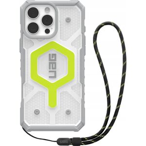 UAG UAG Pathfinder Clear Magsafe Bundle - obudowa ochronna do iPhone 16 Pro Max kompatybilna z MagSafe oraz smycz na telefon (active neon / graphite-black) 14118889 840283915406