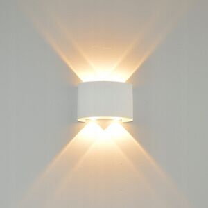 Kinkiet Italux Italux Ortelo OWL-6650-2-WH-3K kinkiet lampa ścienna ogrodowa IP54 4x4W LED 3000K biały 14128383 5902854534456
