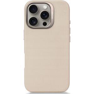 Decoded Decoded Leather Backcover - skórzana obudowa ochronna do iPhone 16 Pro kompatybilna z MagSafe (clay) 14133945 8721145001258