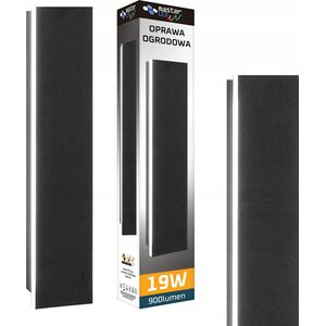 Kinkiet LVT LVT Lara 1278 kinkiet zewnętrzny lampa ścienna 1x19W LED 4000K czarny 14148921 5904703008996