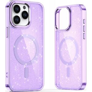 Hurtel Etui Glitter Case MagSafe na iPhone 16 Pro Max - fioletowe z brokatem 14150702 5907769364006