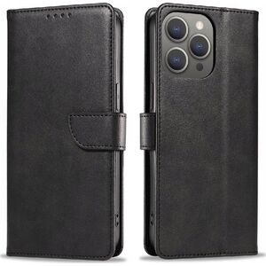 Hurtel Etui Leather Book Case na iPhone 16 Pro - czarne 14150705 5907769364082