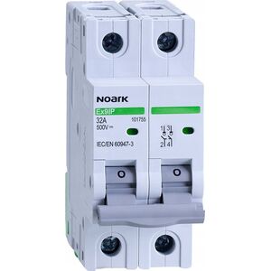 Noark Rozłącznik izolacyjny Noark 101755 2M 2-bieg 32A 500V DC 14152814 8592765017567