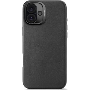 Decoded Decoded Leather Backcover - skórzana obudowa ochronna do iPhone 16 Plus kompatybilna z MagSafe (black) 14156988 8721145001302
