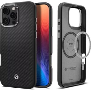 Spigen SPIGEN ENZO ARAMID MAG MAGSAFE IPHONE 16 PRO MAX MATTE BLACK/SILVER 14157154 8809971229531