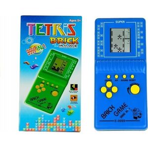 LeanToys Gra Elektroniczna Tetris Kieszonkowa Niebieska LEAN Toys 14200024 5905884454671