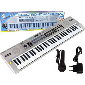 LeanToys Keyboard MQ-6110 Mikrofon Organki 61 Klawiszy LEAN Toys 14200027 5905515350716