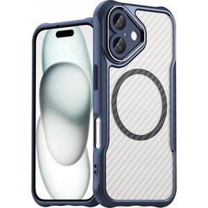 Hurtel Etui silikonowe Leading Series MagSafe do iPhone 16 - niebieskie 14202310 5907769365096