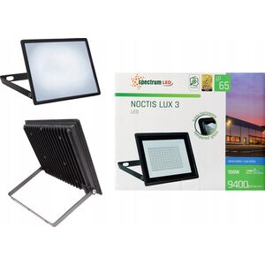 Naświetlacz Wojnarowscy NOCTIS LUX 3 Naświetlacz 100W CW 230V IP65 270x210x27mm czarny 14203692 5904433105828