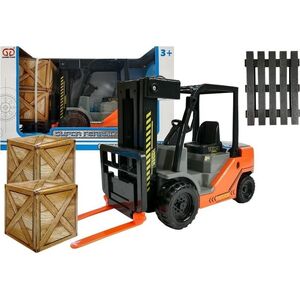 LeanToys Wózek Widłowy z Paletą i Pudełkami LEAN Toys 14204693 5905323219076