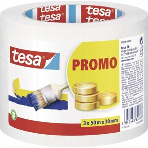 Tesa TESA Economy 50 m Taśma maskująca malarska Nadaje się do użytku w pomieszczeniach Papier jasnożółty 14205650 4042448822628