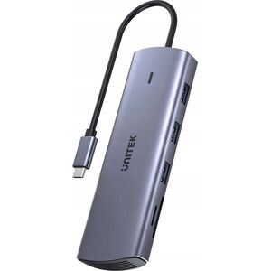 HUB USB Unitek Unitek Hub 9w1 USB C Gigabit Ethernet HDMI VGA 3x USB A czytnik kart PD 100W 14222245 4894160050687