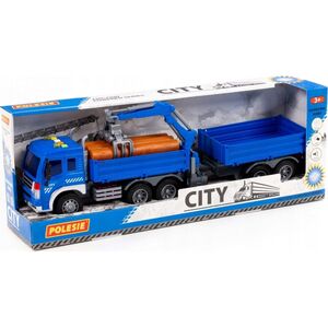 Polesie AUTO CIEZAR 50CM CITY SW/DZ NIEB PRZYCZ WADP WB4 14222825 4810344096036