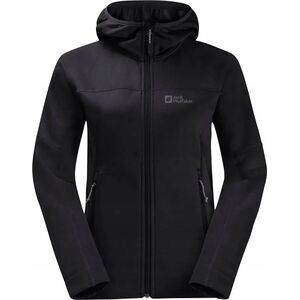 Jack Wolfskin Jack Wolfskin Hirschberg Hooded FZ W 1710871-6000 Czarne M 14224991 4064993563597
