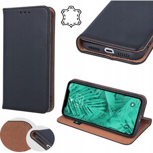 OEM Kabura SMART PRO Book skórzana do IPHONE 16 Pro czarny 14243328 5903396308925
