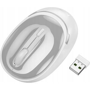Mysz Hoco HOCO mysz komputerowa bezprzewodowa 2,4G 1600 dpi GM34 szaro biała 14243855 6942007632799