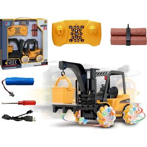 LeanToys Zdalnie Sterowany Wózek Widłowy Obrót 360 stopni Świecące Koła 14249955 5904665998069