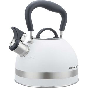 KingHoff CZAJNIK 1,8L Z GWIZDKIEM KINGHOFF KH-1852 bBIAŁY 14253833 5908287218529