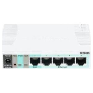 Switch MikroTik Mikrotik RB260GS Gigabit Ethernet (10/100/1000) Obsługa PoE Biały 14265954 5706998097408