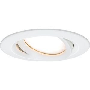 Paulmann Oprawa do wbudowania NOVA PLUS COIN LED DIM wychylna 6W 470lm 93mm 2700K IP65 230V biały mat 14268151 4000870936818