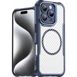 Hurtel Etui silikonowe Leading Series MagSafe do iPhone 16 Pro - niebieskie 14295440 5907769365119