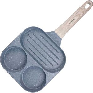 Patelnia Klausberg PATELNIA MARMURKOWA 3 W 1 DO JAJEK NALEŚNIKÓW PLACKÓW GRILL KLAUSBERG KB-7817 SZARA 14393067 5908287278172