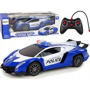 LeanToys Auto Wyścigowe Policja R/C Zdalnie Sterowane Policyjne + Akumulator LEAN Toys 14394667 5904665998144