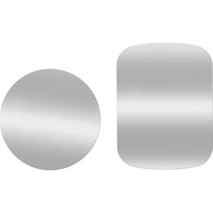 Blaszki do Uchwytu Magnetycznego Blaszka 2x Metalowe Nakładki srebrne 9582923 5903396087424