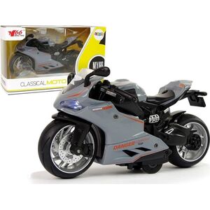 Lean Sport Motocykl sportowy z napędem 1:12 szary
