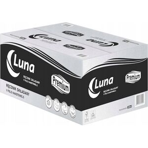 DGA OPTIMA Luna Premium  Ręcznik papierowy ZZ, składka 3-panelowa, 2-warstwy, celuloza  Biały