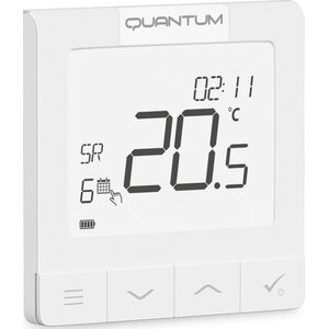 Salus Salus bezprzewodowy, natynkowy regulator temperatury WQ610RF Quantum z OpenTherm, tygodniowy, akumulatorowy 14100237 5060103697663