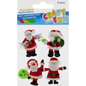 Craft with Fun OZDOBA BN FILC MIKOLAJ SPRZYL 4SZT CF PBH 12/144 14174015 5904335884463