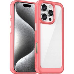 Hurtel Etui Outer Space Case z żelową ramką do iPhone 16 Pro Max - czerwone 14202317 5907769365003