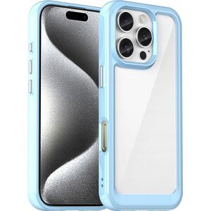 Hurtel Etui Outer Space Case z żelową ramką do iPhone 16 Pro Max - niebieskie 14202367 5907769364969