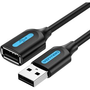 Kabel USB Vention Przedłużacz USB 2.0 męski-żeński Vention CBIBJ 5m czarny PVC