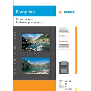 Herma Foto koszulki 10x15cm czarne poziome (7786) 10 szt.