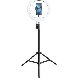 Lampa pierścieniowa Techonic  LED Ring Stream pierścieniowa 13 cali z uchwytem na telefon + statyw