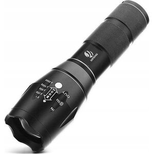 Latarka MediaRange MediaRange LED Taschenlampe mit Powerbank 1800mAh Akku, sw