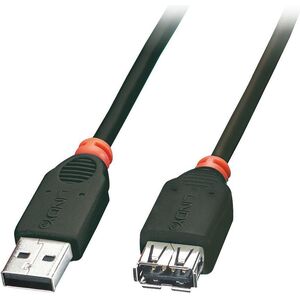 Kabel USB Lindy USB-A - USB-A 3 m Czarny (41774)