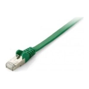 Equip Patchcord Cat.6A, S/FTP płaski, 1m, zielony (607840)