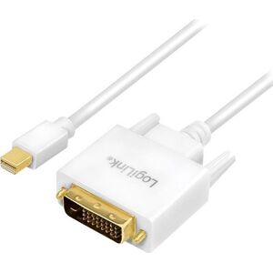 Kabel LogiLink DisplayPort Mini - DVI-D 1.8m biały (CV0137)