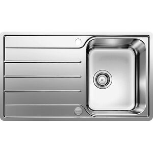 Zlewozmywak Blanco Lemis 45 S-IF stal szczotkowana z korkiem automatycznym (523031)