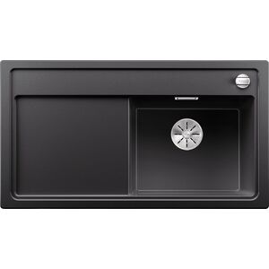 Zlewozmywak Blanco Zenar 5 S Silgranit antracyt z korkiem automatycznym InFino, komora z prawej (523934)