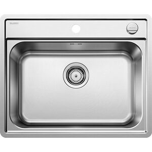 Zlewozmywak Blanco Lemis 6-IF stal szczotkowana z korkiem automatycznym (525109)