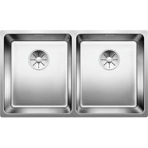 Zlewozmywak Blanco Andano 340/340-U stal polerowana z korkiem InFino (522983)