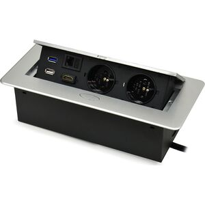 Spacetronik Gniazdo Blatowe Przedłużacz Otwierane HDMI 2xUSB CAT6 Spacetronik SPS-D26S